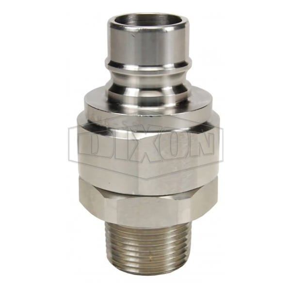1-1/2 V PLUG, 1-1/2 M-NPTF 316SS